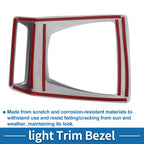 Front Row Headlight Trim Bezel for BMW X3 (2014–2017) Silver Tone