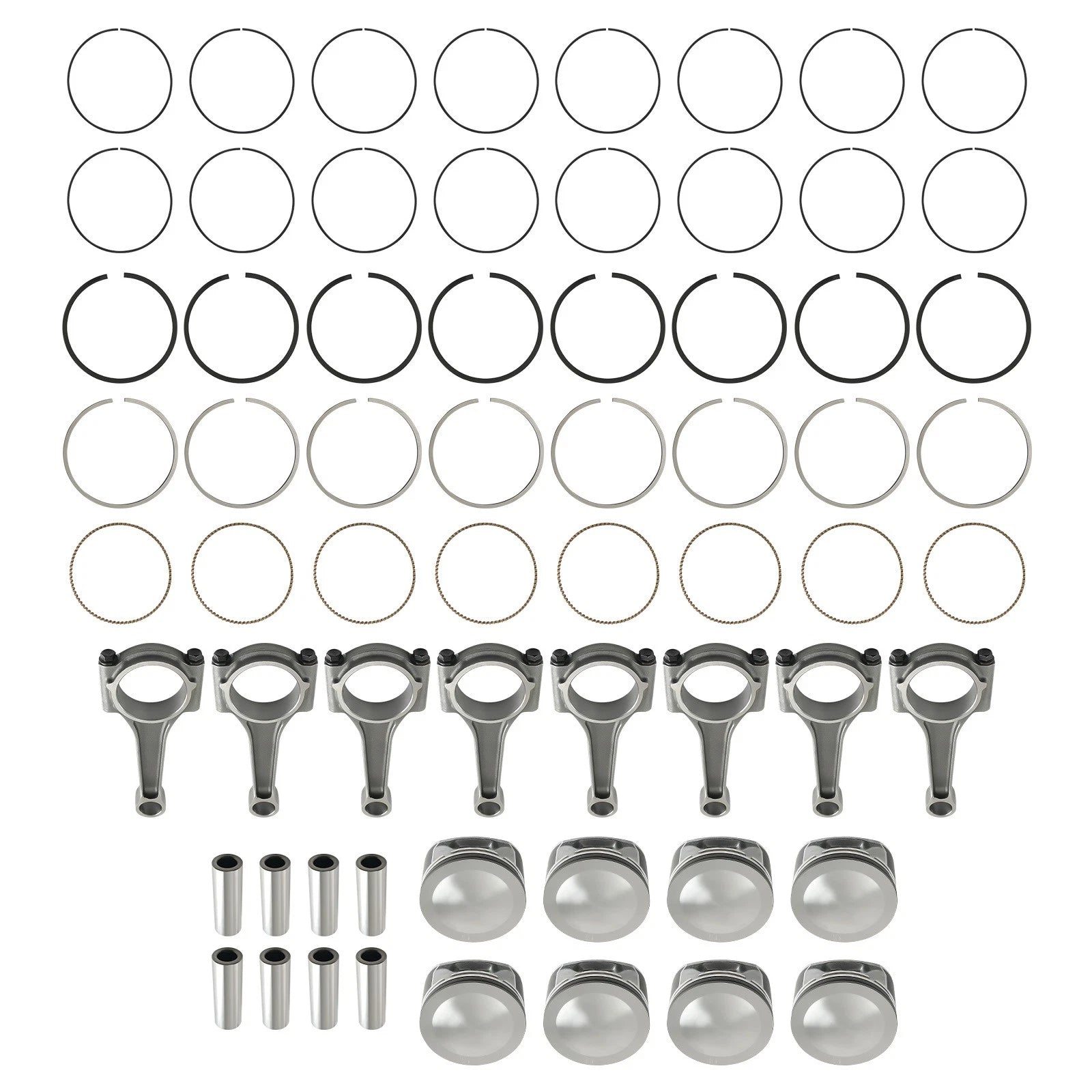 Pistons Connecting Rods Kit for Chrysler 300 Dodge Charger Jeep Ram 5.7L (2003–2008)