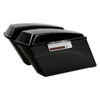 Hard Saddlebags with Latch Key + Chrome Brackets for Harley Softail (1984–2023)