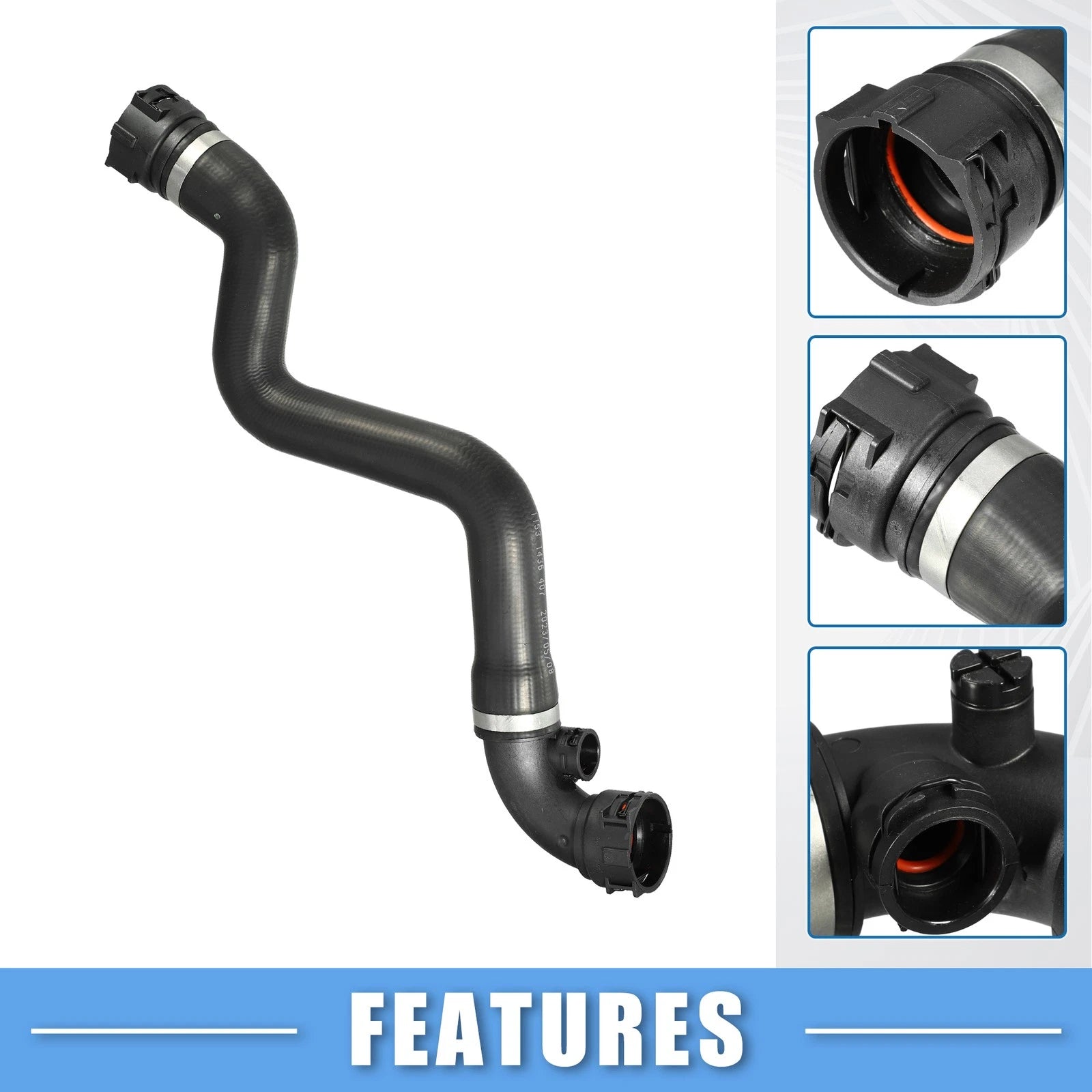 Radiator Coolant Hose No. 11531436407 for BMW 316Ci (2000–2005) Rubber
