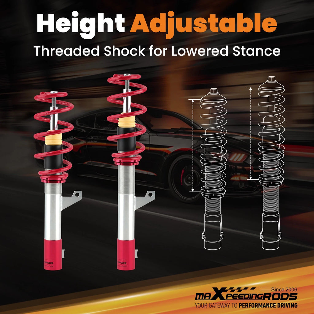 Front Coilover Suspension Struts for VW GTI MK5 MK6 (2006–2014), B6 Passat (2006–2010)