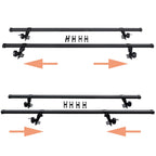 HTTMT SR1001 56" Roof Rack System for Vehicles Rain Gutters (130 lb Capacity)