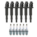 Set of 6 Ignition Coils & Spark Plugs for BMW E82 E88 E92 E93 E70 335i X5