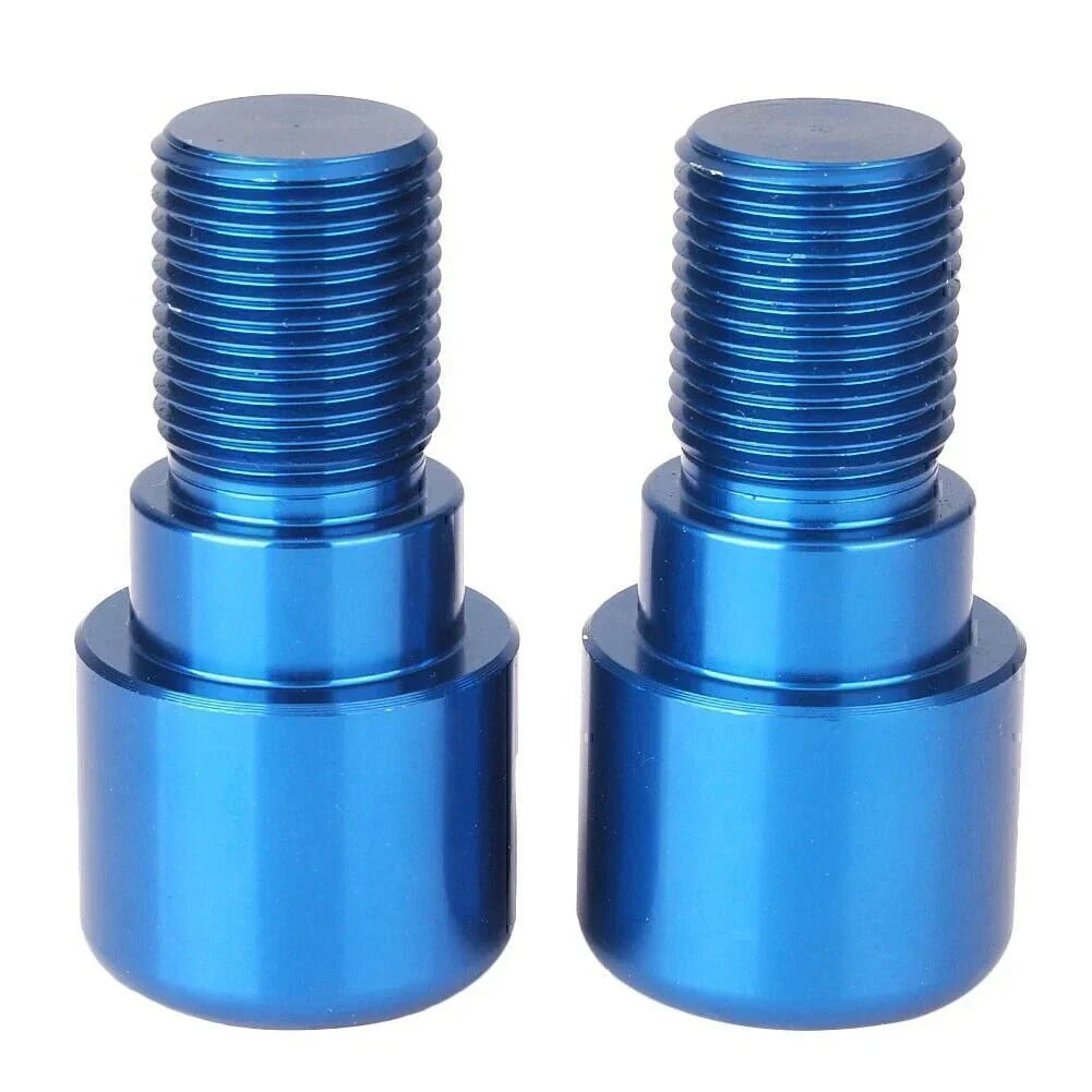 18mm Blue Handlebar Grips & End Cap Plugs for Motorcycle Dirt Bike