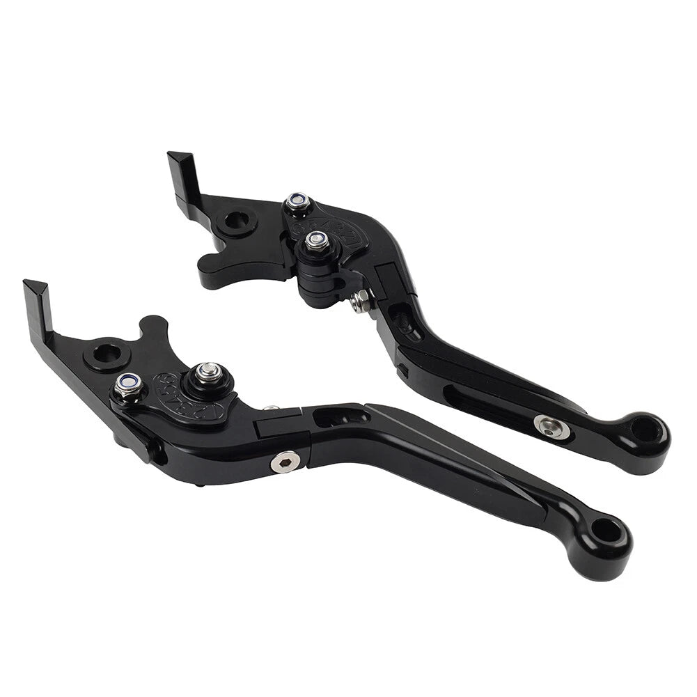 CNC Extendable Brake Clutch Levers for Benelli TRK502/X BN302S (2015–2019) Black