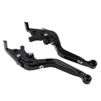 CNC Extendable Brake Clutch Levers for Benelli TRK502/X BN302S (2015–2019) Black