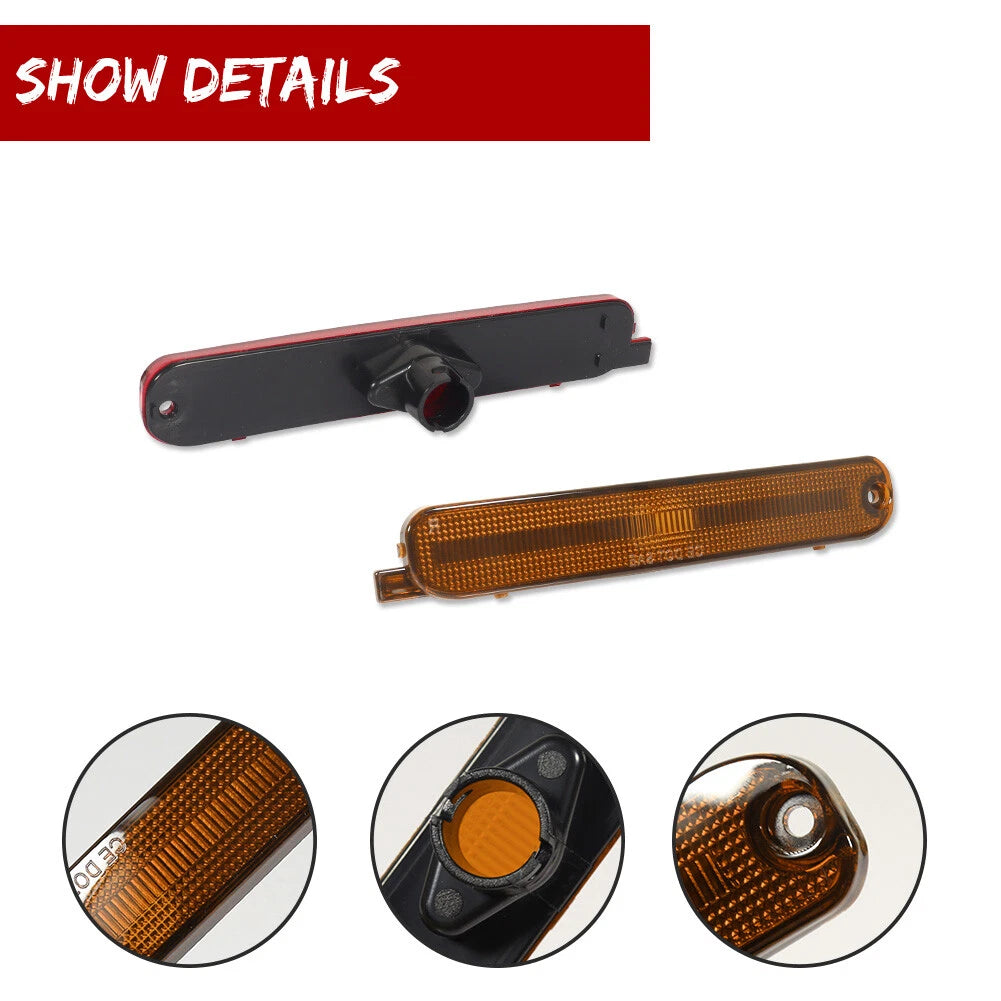 Amber Lens Front Bumper Side Markers for Chevy Lumina & Monte Carlo (1995–2001)