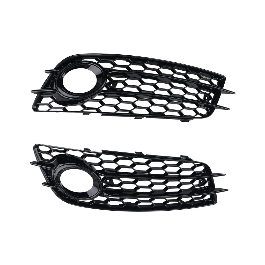 Pair Fog Grille Cover for Audi A4 (2008–2012) 8K0807681C01C