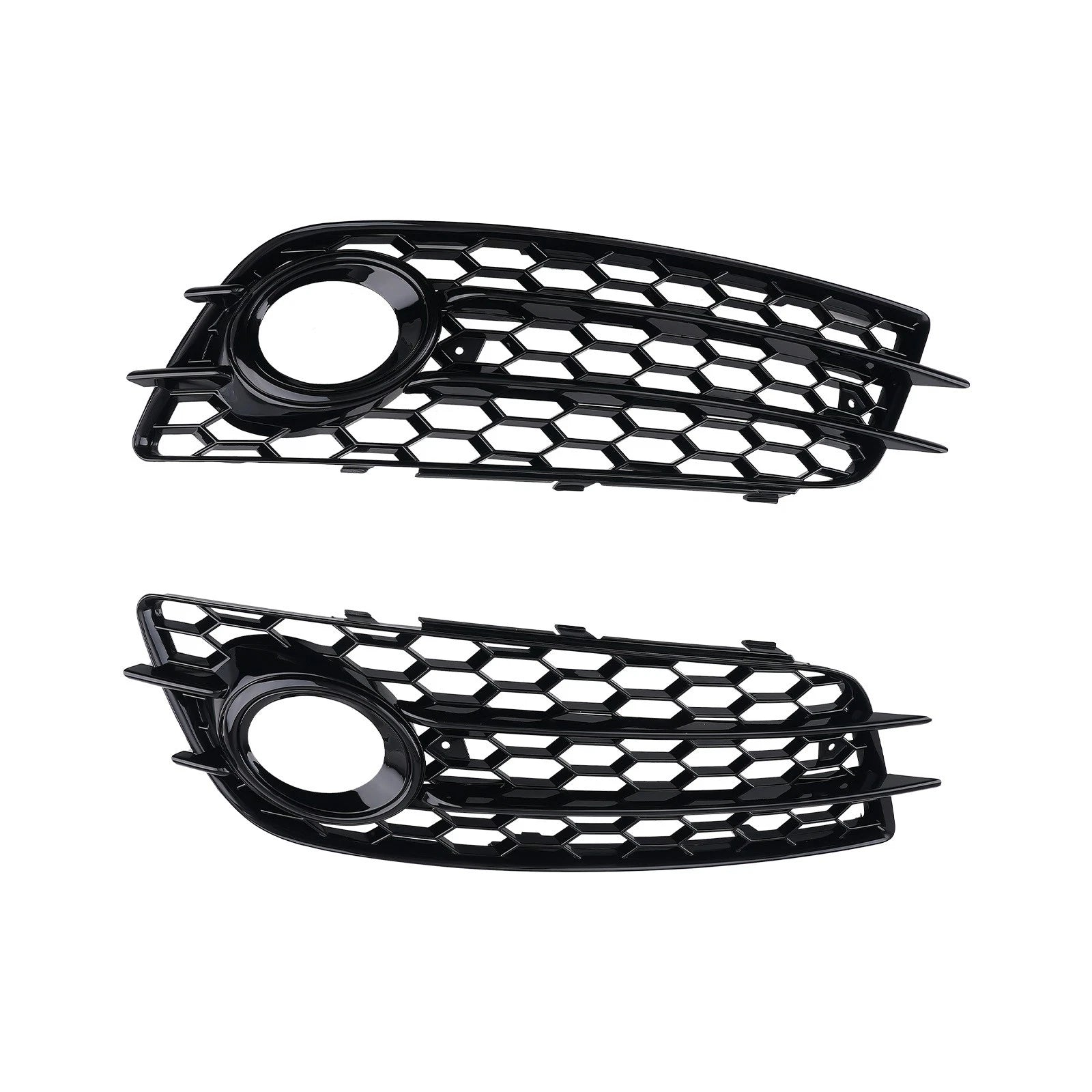 Pair Fog Grille Cover for Audi A4 (2008–2012) 8K0807681C01C