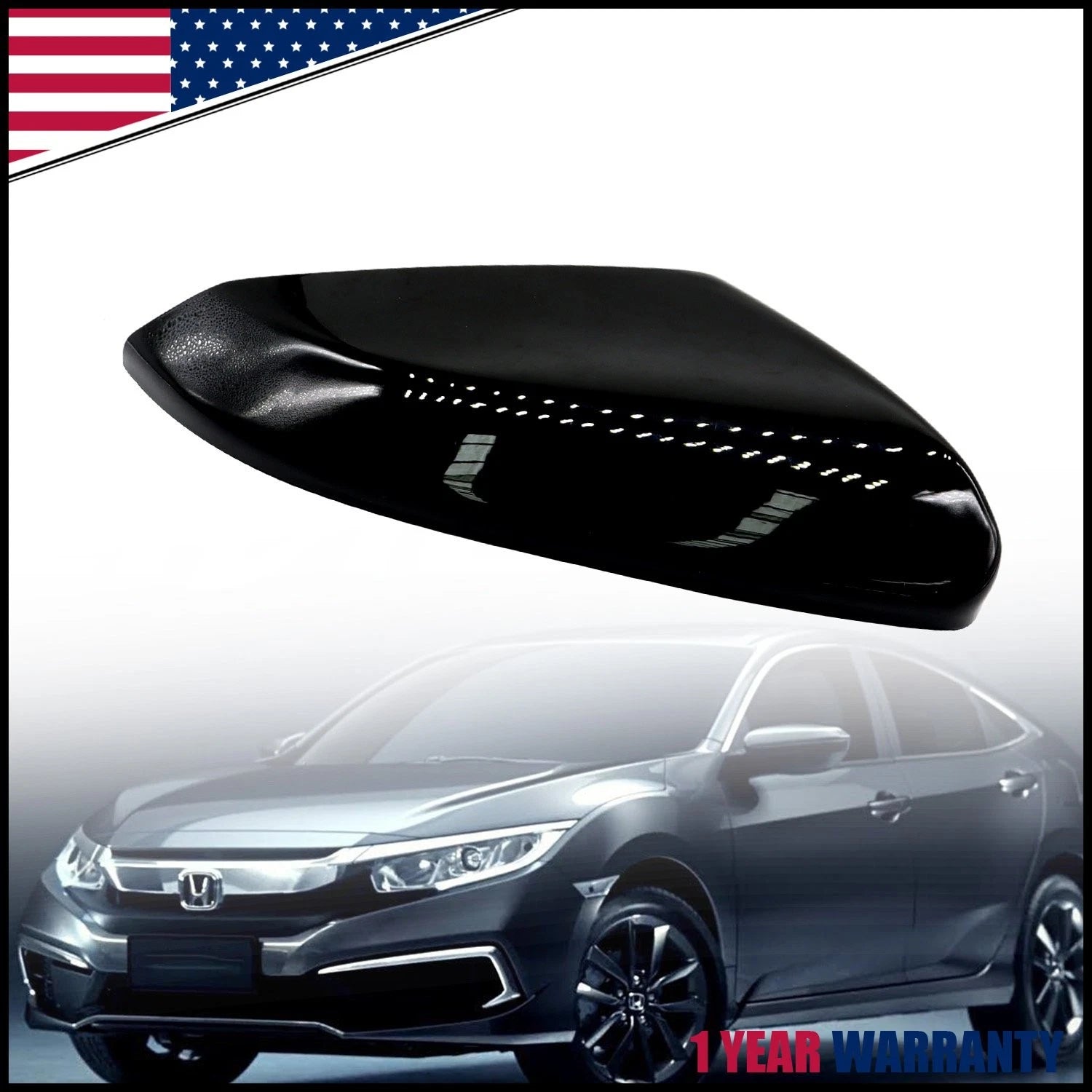 Side Mirror Cap Cover for Honda Civic (2016–2021) Passenger Right Side