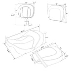 Seat Backrest for Harley Touring Street Road Glide (2009–2023)
