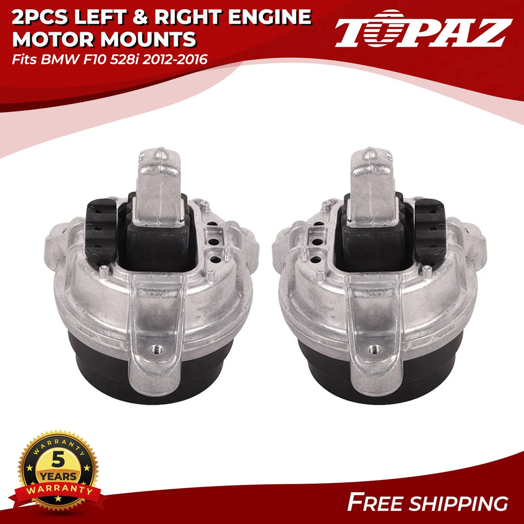 2X Engine Motor Mounts for BMW F10 528i (2012–2016)