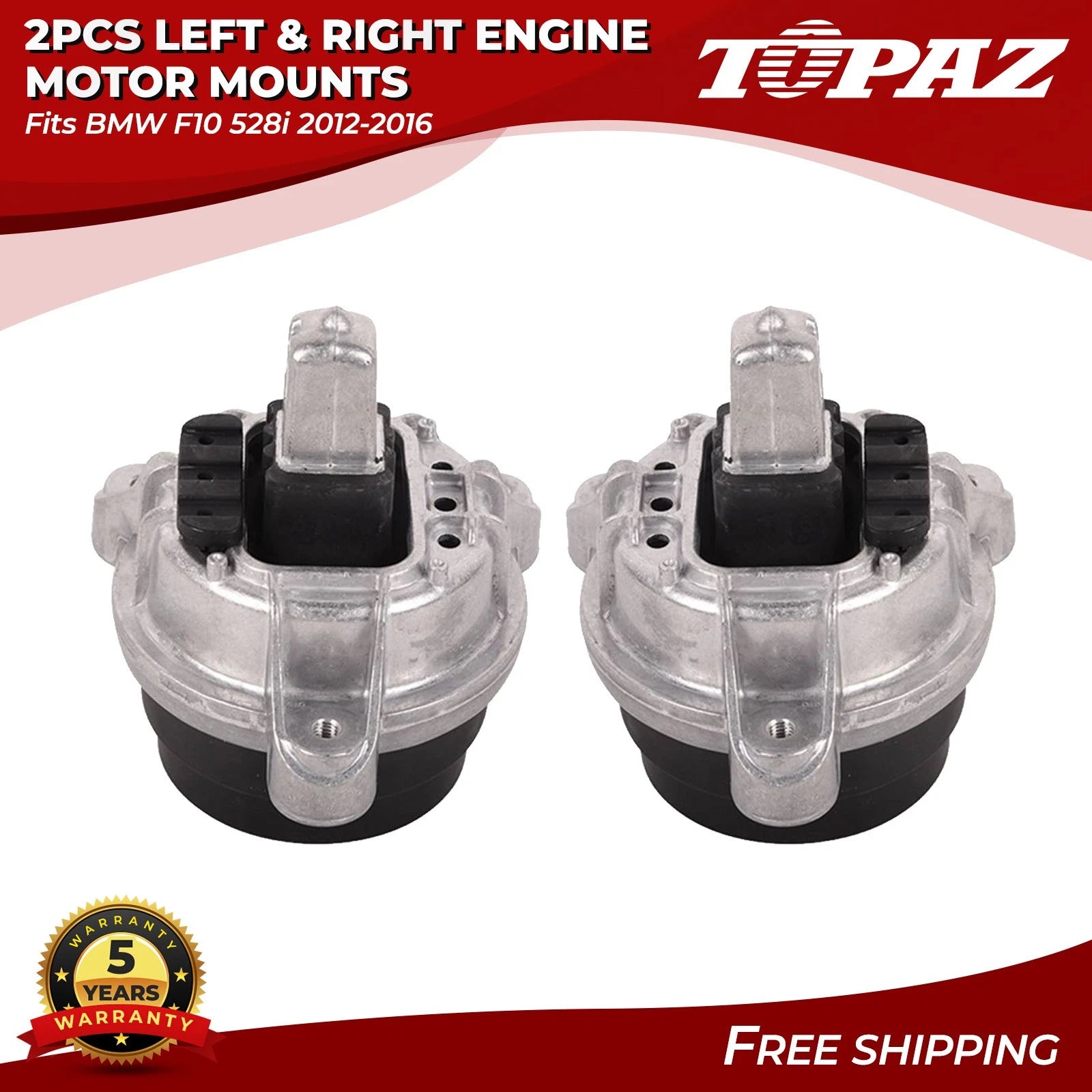 2X Engine Motor Mounts for BMW F10 528i (2012–2016)