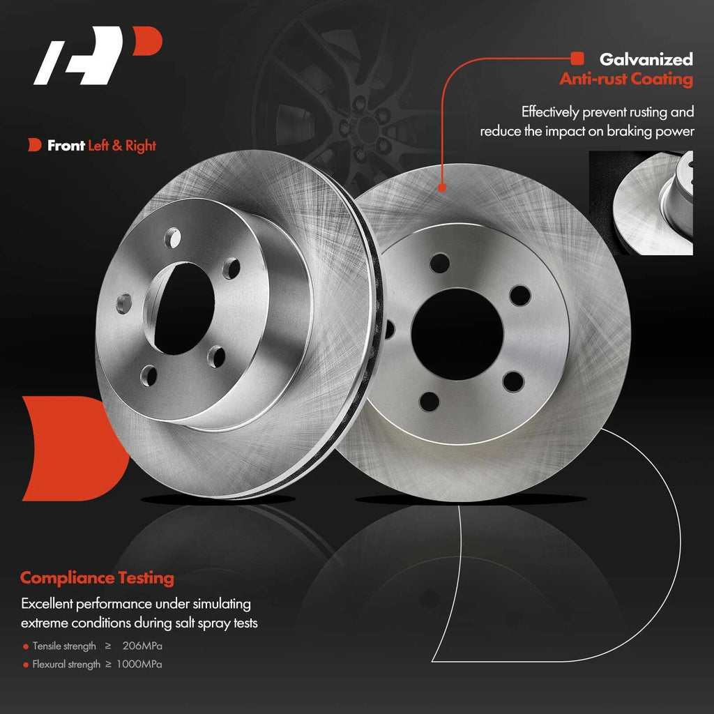 Front Disc Brake Rotor & Pads for Jeep Cherokee Wrangler (1997–2006)