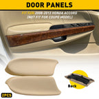2Pcs Door Side Panel Armrest for Honda Accord (2008–2012) Beige