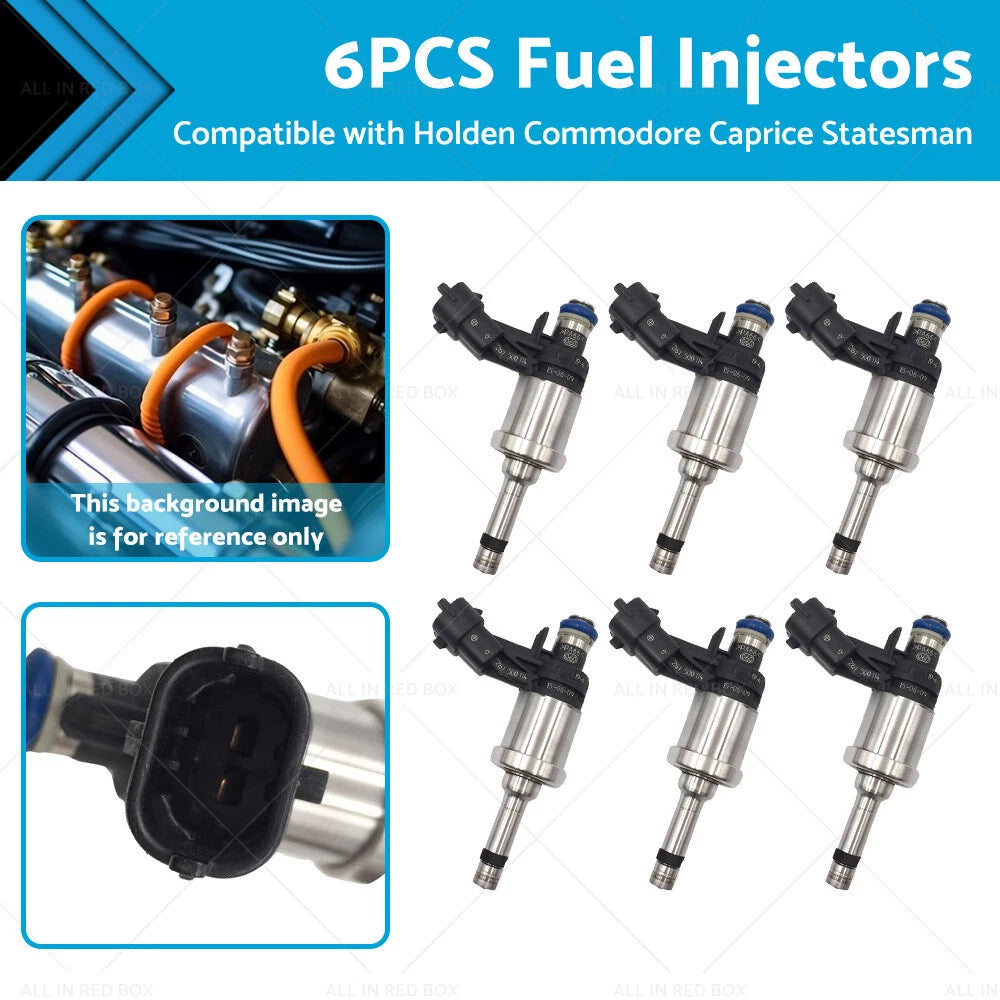 6X Fuel Injectors for Holden Commodore VE Caprice WM (2006–2013) 12632255