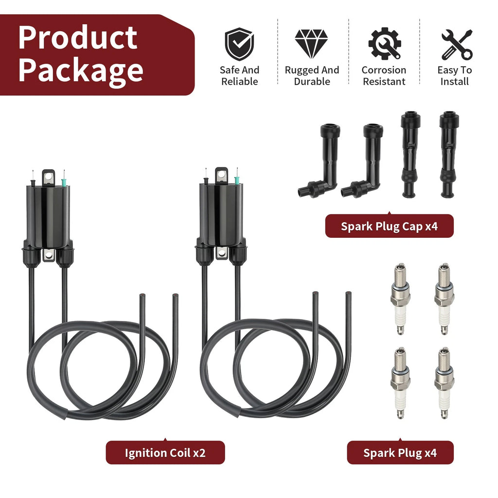 Ignition Coil Set for Honda Nighthawk 750 CB750 (1991–2003)