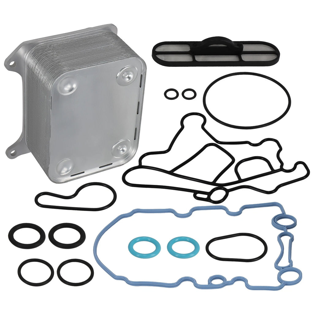 Engine Oil Cooler w/Gaskets for Ford E-Series 6.0L Diesel (2004–2010)