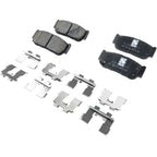 Rear Brake Disc Rotors and Pads Kit for Hyundai Entourage (2007)
