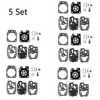 Set of 5 Carburetor Repair Kits for Walbro K10-WYC Homelite Blower Trimmer