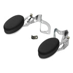 Chrome Rear Passenger Armrests for Harley Street Glide (2014-2025)