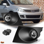 Clear Lens Fog Lights with Switch & Bezel for Nissan Versa (2007–2011)