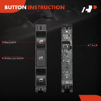 Power Window Switch for BMW E46 330xi, 325i, 325xi, 328i (2004-2005)