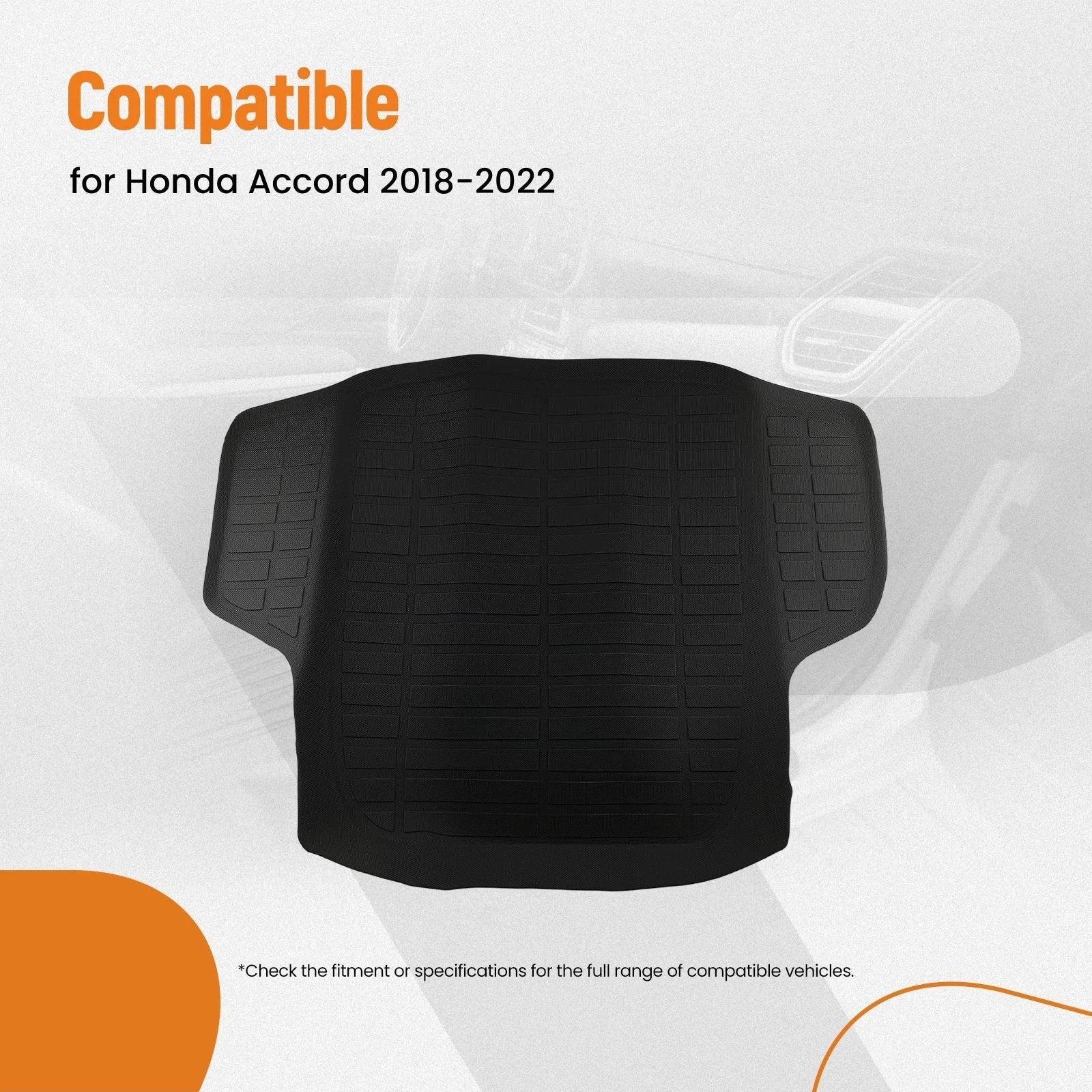 Anti-Slip Cargo Liner for Honda Accord (2018–2022) TPE All-Weather Mat