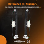 2X Rear Window Regulator Set for BMW X3 3.0i (2004–2008) 51353448252