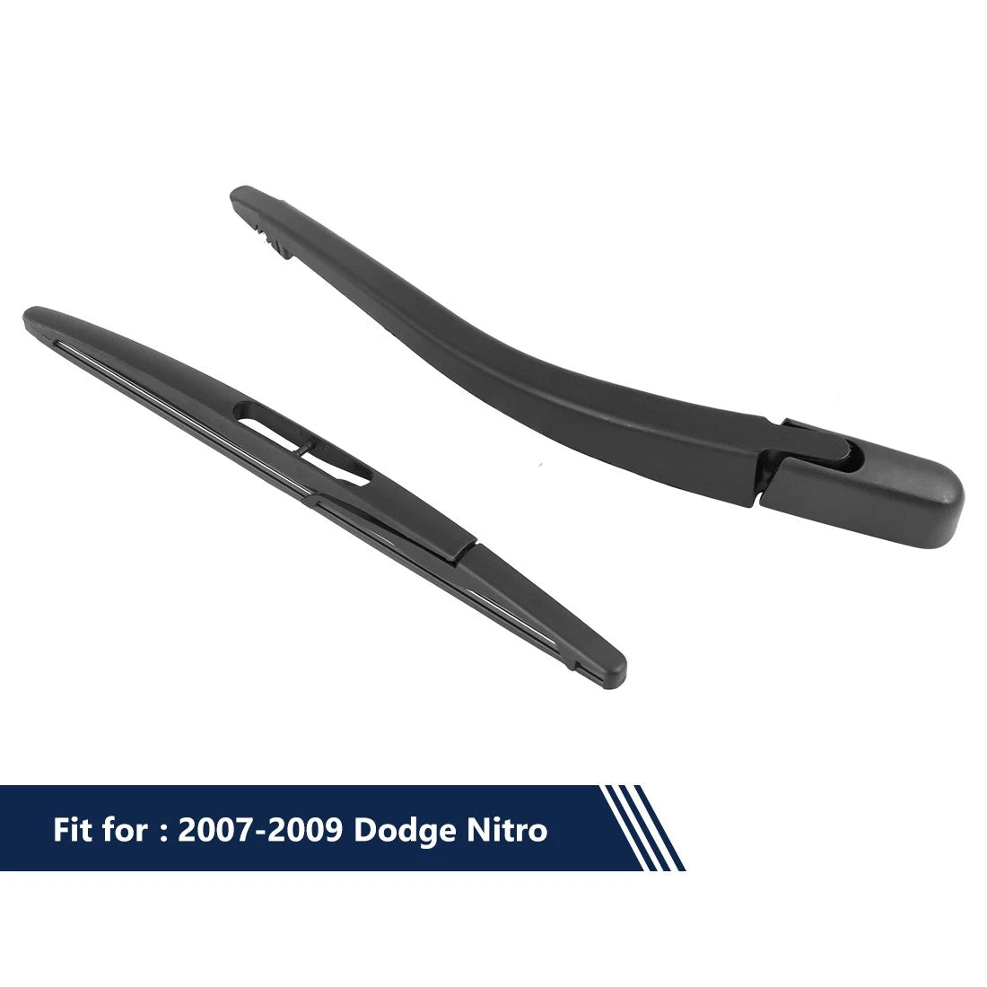 Set of 2 Rear Windshield Wiper Blade Arms 265mm for Dodge Nitro (2007–2009)