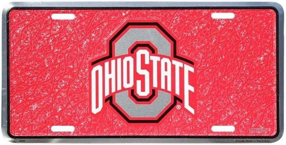 Ohio State Buckeyes License Plate Tag for Man Cave