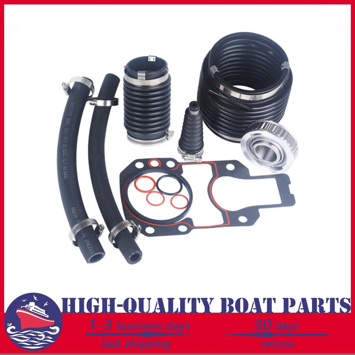 Transom Seal Bearing Bellows Kit for MerCruiser R MR Alpha One Gen 1 (30-803097T1)