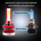 6000K White COB H1 LED High Beam Bulbs Conversion Kit for Mazda (2010-2014)