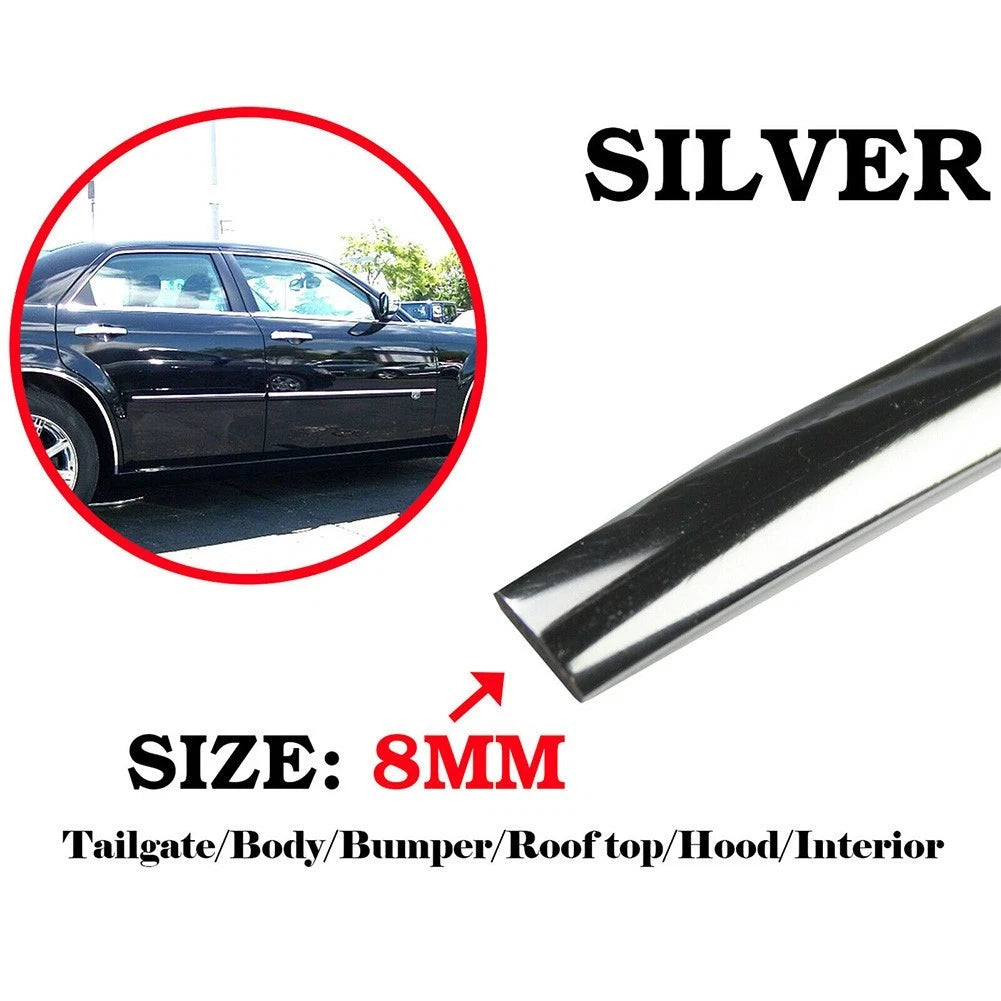 Trim Molding for Car Roof Door Side Protector Strip - Chrome (Fits )