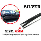 Trim Molding for Car Roof Door Side Protector Strip - Chrome (Fits )