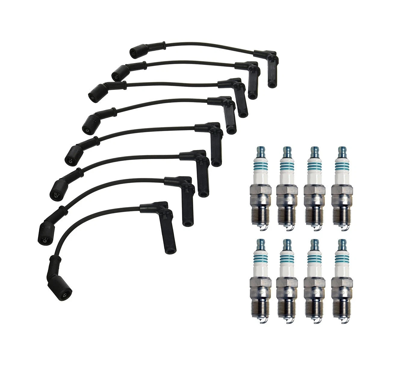 Denso Wire Set & 8 Iridium Power Spark Plug Kit for Chevy GMC 8.1L V8 (2001–2006)