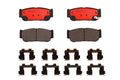 Set of 4 Brembo Rear NAO Ceramic Slotted Brake Pads for Hyundai Entourage, Kia Sorento (2007–2009)