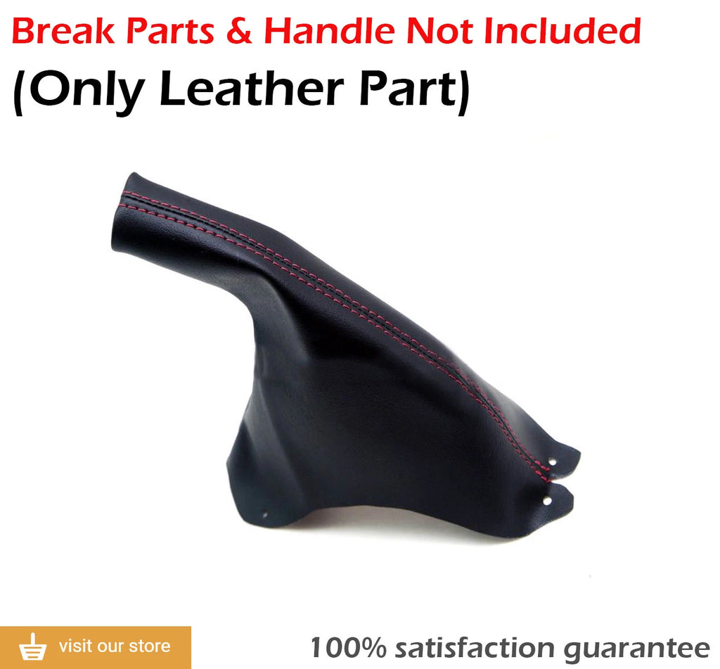 E Brake Leather Synthetic for Mustang (1994–2004) Red Stitch