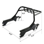 Black Two Up Luggage Rack for Harley Breakout FXBRS & Fat Boy FLFBS (2018-2025)
