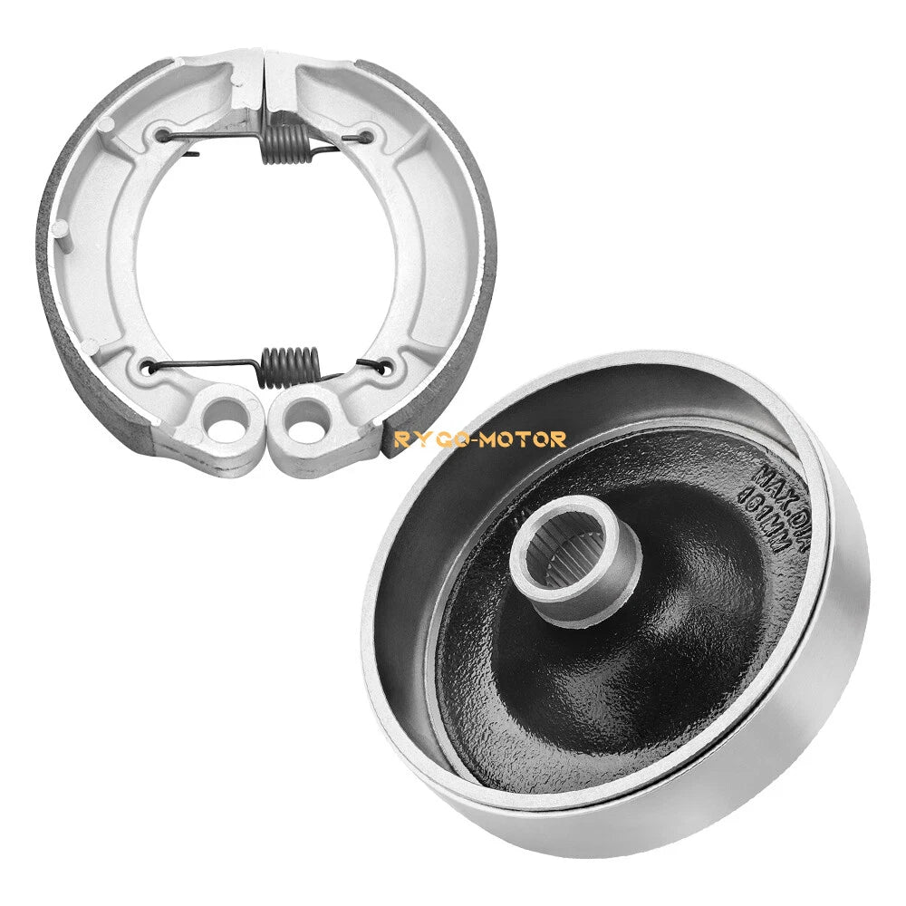 Rear Brake Drum Hub & Shoe Spring Kit for Yamaha Big Bear 250 400 Kodiak 400 (1990–2006)