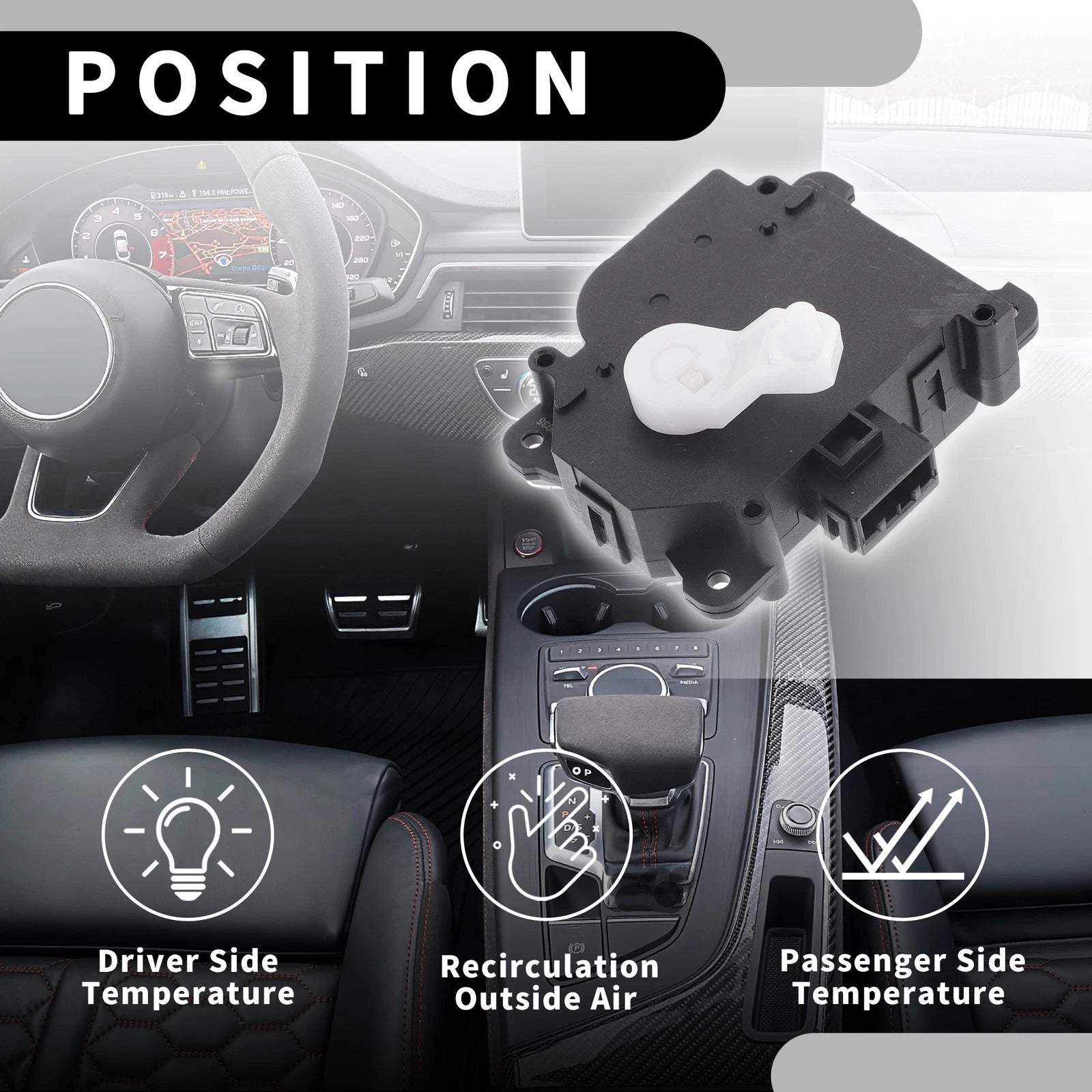 HVAC Heater Blend Door Actuator No.79350TA5A11 for Honda Crosstour (2012–2015)