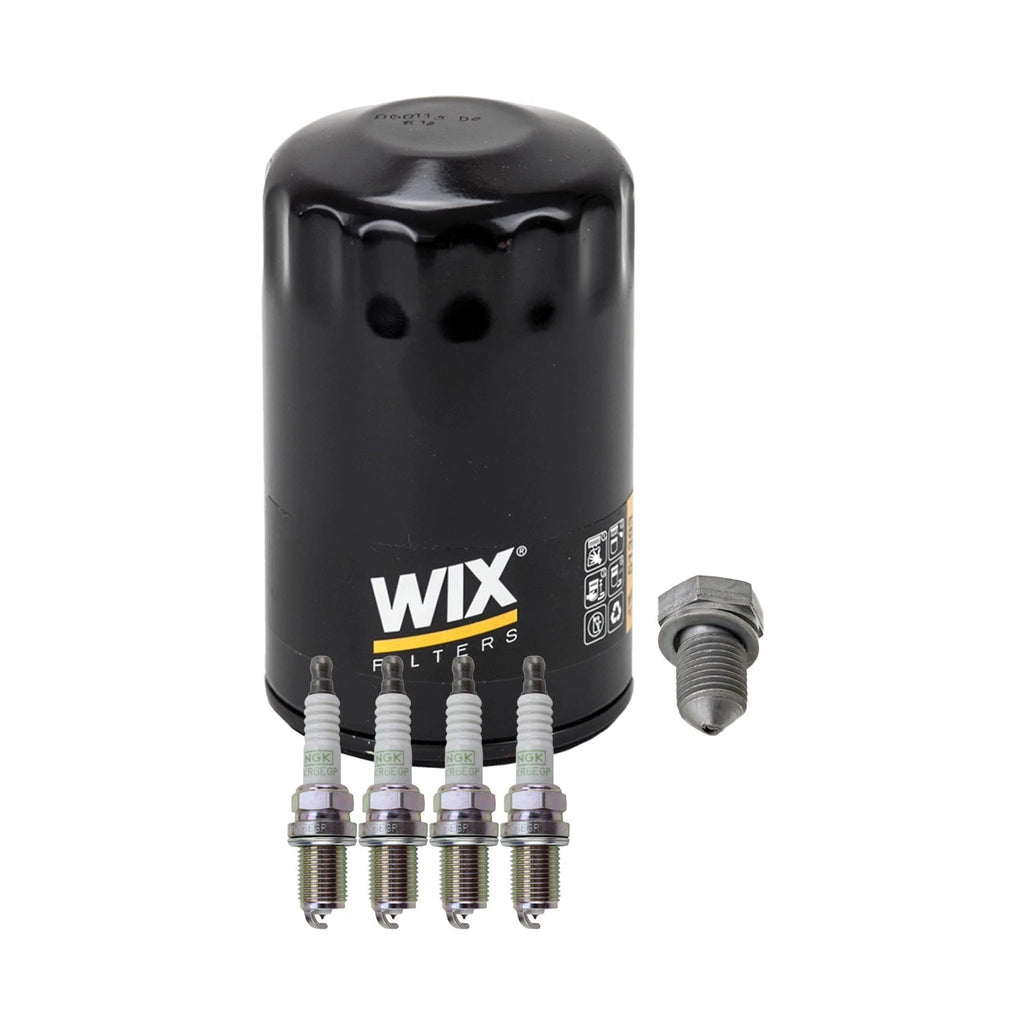 Wix Engine Oil Filter & NGK 4 Platinum Spark Plugs for VW Beetle Golf