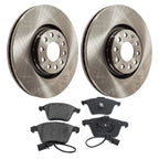 Front Brake Disc Rotors and Pads Kit for Audi Allroad Quattro A6 (2002–2004)