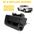 Tailgate Handle Latch with Lock & Bezel for Chevy Silverado GMC Sierra (2007-2014)