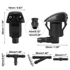 2X Windshield Washer Nozzle with 2.5m Hose Kit for Toyota Prius  85381-44010