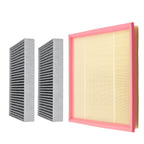 Engine Cabin Air Filter Set of 3 for BMW 530i (2017–2018), X6 (2019)