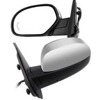 Pair Chrome Power Heated Manual Memory Folding Side Mirrors for Chevy GMC (2007–2014)