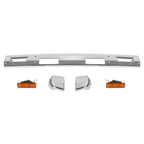 Chrome/Black Bumper End Cap Turn Signal Light for Nissan D21 (1986–1992)