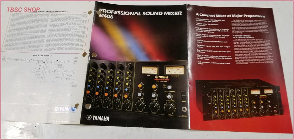 Yamaha M406 Mixer Sales Brochure