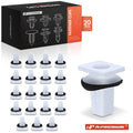 Set of 20 Bumper Bracket Screw Grommets with Sealer Clips for Kia 
